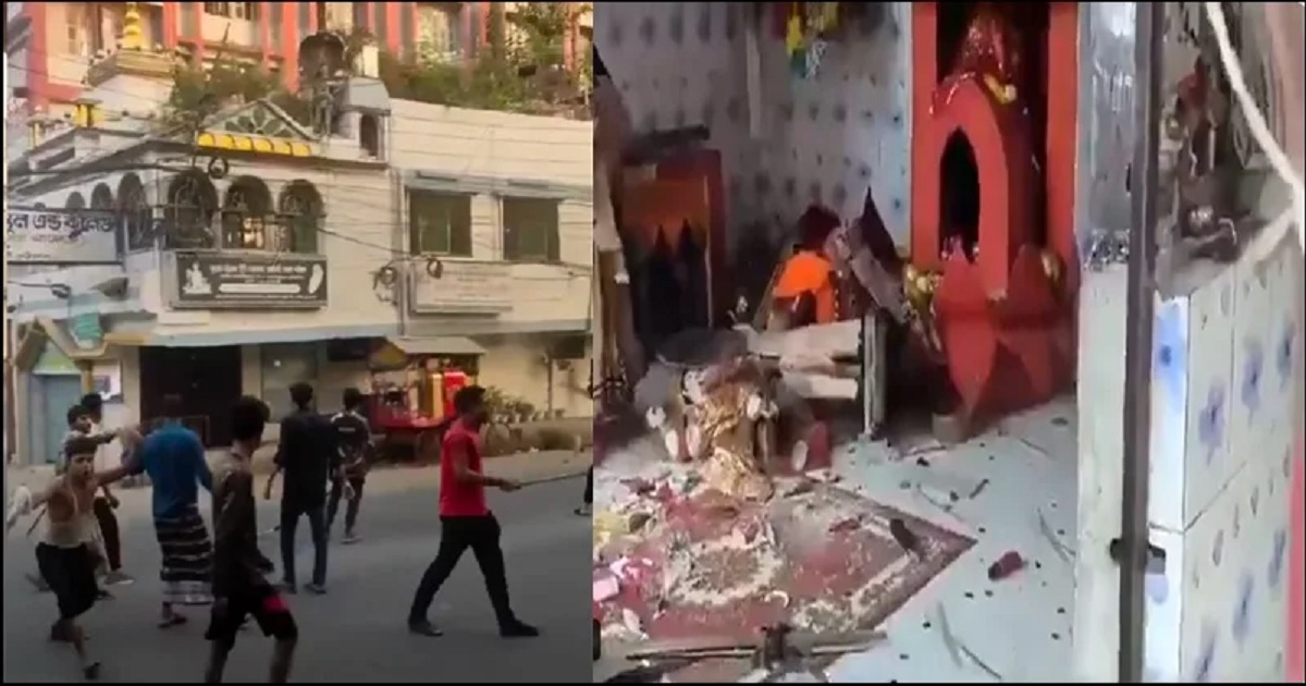 बांग्लादेश में फिर एक बार मुस्लिम कट्टरपंथियों ने हिन्दू मंदिर पर किया हमला, तोड़ी मूर्तियां