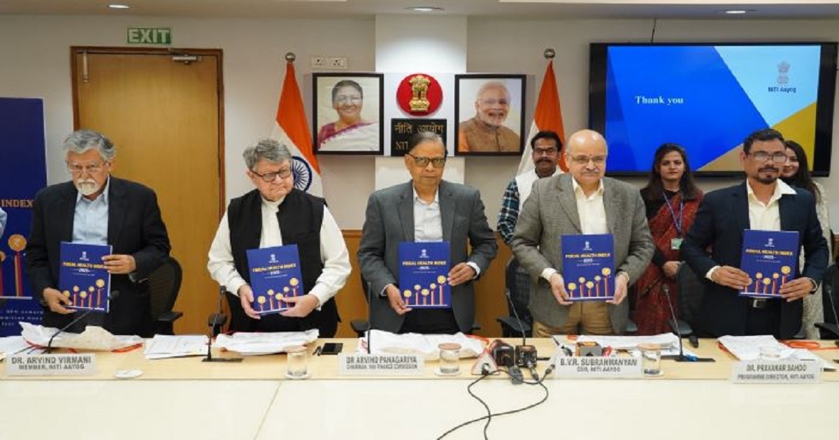 नीति आयोग ने जारी किया ‘राजकोषीय स्वास्थ्य सूचकांक 2025’, ओडिशा का पहला स्थान