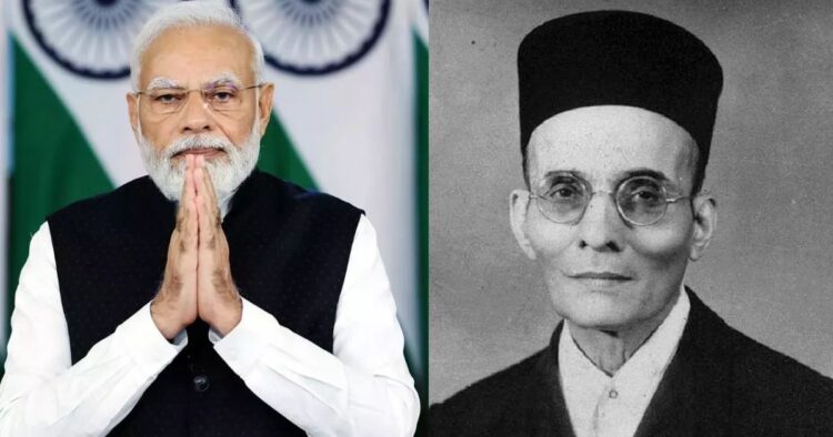 PM Modi paid tribute to Veer Savarkar