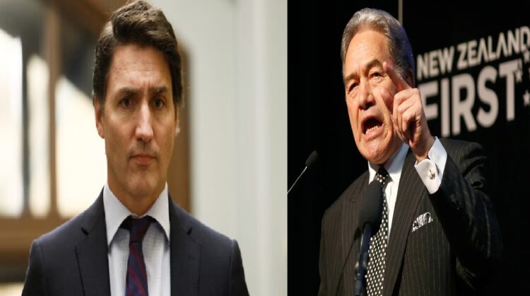 Justin Trudeau and Winston Peter