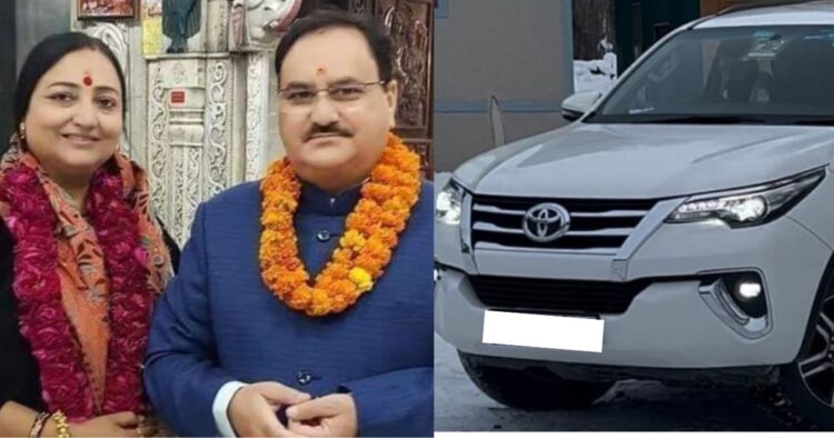 JP Nadda's wife's stolen car recovered in Varanasi