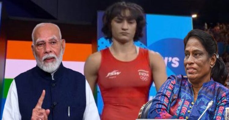 Vinesh Phogat Disqualification मामले में PM ने IOA अध्यक्ष पीटी उषा से की बात