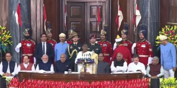 President Murmu addressing Parliament