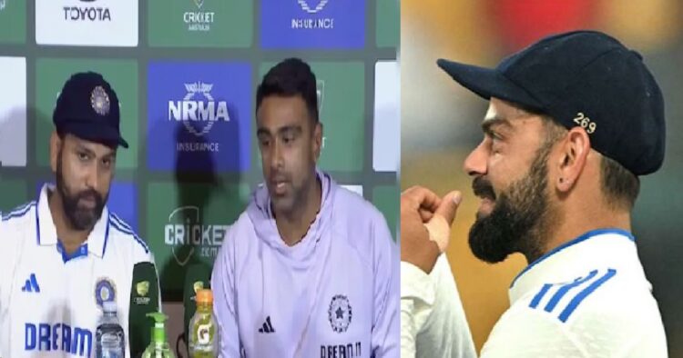 Rohit Sharma and Virat Kohli's reaction on Ashwin's retirement