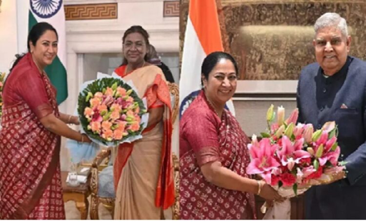 CM Rekha Gupta Met With President and Vice President