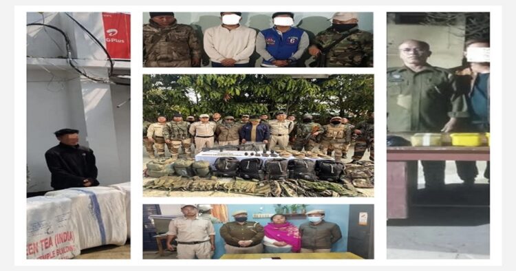 मणिपुर में 6 उग्रवादियों पर कसा शिकंजा